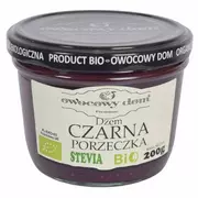 Dżem - Dżem czarna porzeczka z dodatkiem stewii Owocowy Dom BIO, 200g - miniaturka - grafika 1