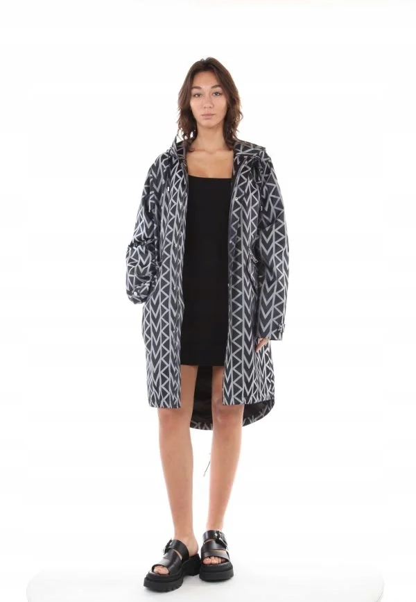MICHAEL KORS KURTKA DAMSKA PARKA NA ZAMEK Z POLIESTREM BRĄZOWA XS/S QAA*