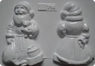 Decoupage - Artis Dea Forma do odlewów Odlewy gipsowe Mikołaj 3D CG716) CG716 - miniaturka - grafika 1