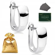 Kolczyki - ELEGANCKIE KLASYCZNE KOLCZYKI SREBRNE PRÓBA 925 PREZENT DLA KOBIETY, MAMY - miniaturka - grafika 1