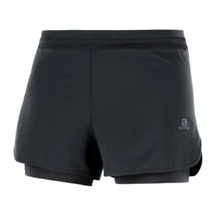 Spodenki Salomon Cross 2in1 W Black - Spodnie sportowe damskie - miniaturka - grafika 1