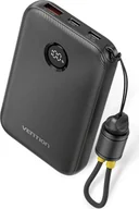 Powerbanki - Vention 10000mAh 2 x USB-C 1x USB-A z wyświetlaczem 22.5W czarny - miniaturka - grafika 1