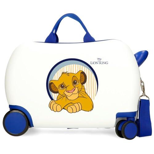 Joumma Disney Hakuna Matata walizka dziecięca biała 45x31x20 cm twarda ABS 24,6 l 2 kg 4 koła bagaż podręczny, biała, walizka dziecięca