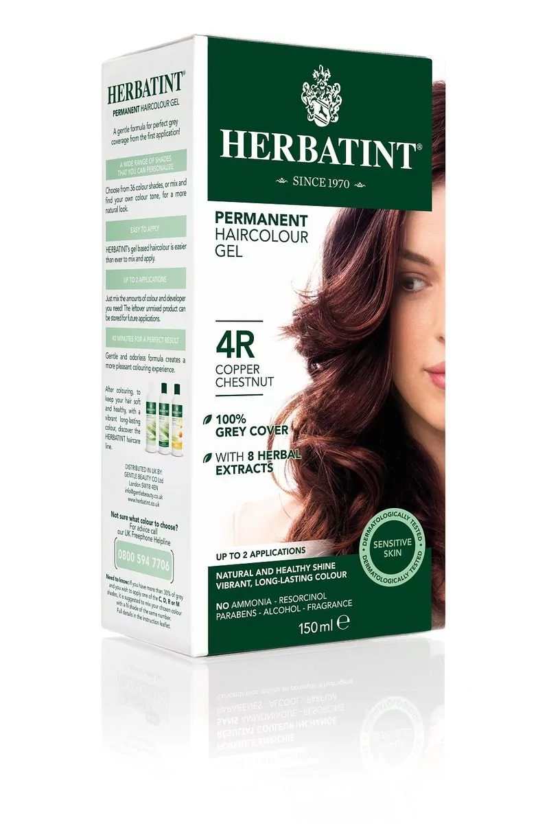 Herbatint farba do włosów 4R Miedziany Kasztan, 150 ml