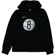 Odzież sportowa dziecięca - Bluza dresowa sportowa chłopięca Nike NBA Brooklyn Nets Fleece Hoodie - miniaturka - grafika 1