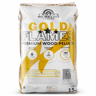 Pellet drzewny Gold Flames ENplus A1 - Materiały opałowe - miniaturka - grafika 1