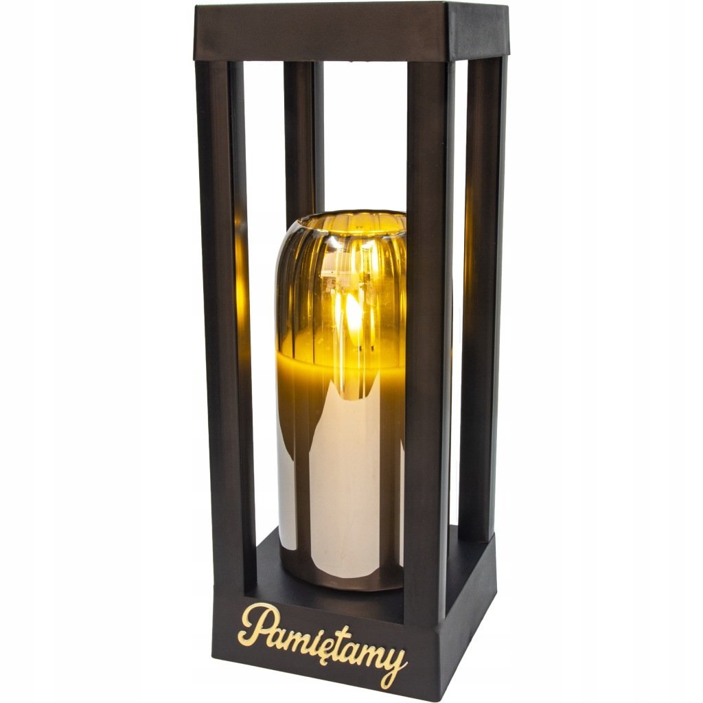 Solarny znicz LED STATUETKA NA CMENTARZ GRÓB DUŻA wieczna lampka na baterie