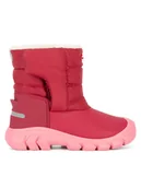 Buty dla dziewczynek - Hunter Śniegowce JFT6166WWU-VPK Czerwony - miniaturka - grafika 1