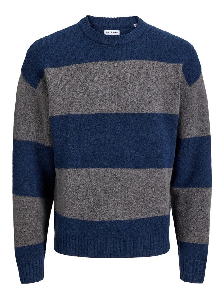 Jack & Jones Sweter w kolorze szaro-granatowym
