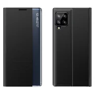 Etui i futerały do telefonów - Sleep Case pokrowiec etui z klapką typu Smart Cover Samsung Galaxy A22 4G czarny - miniaturka - grafika 1