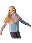 Kurtki i płaszcze dla dziewczynek - Regatta Kurtka softshellowa "Acidity VII" w kolorze jasnoróżowo-błękitnym - miniaturka - grafika 1