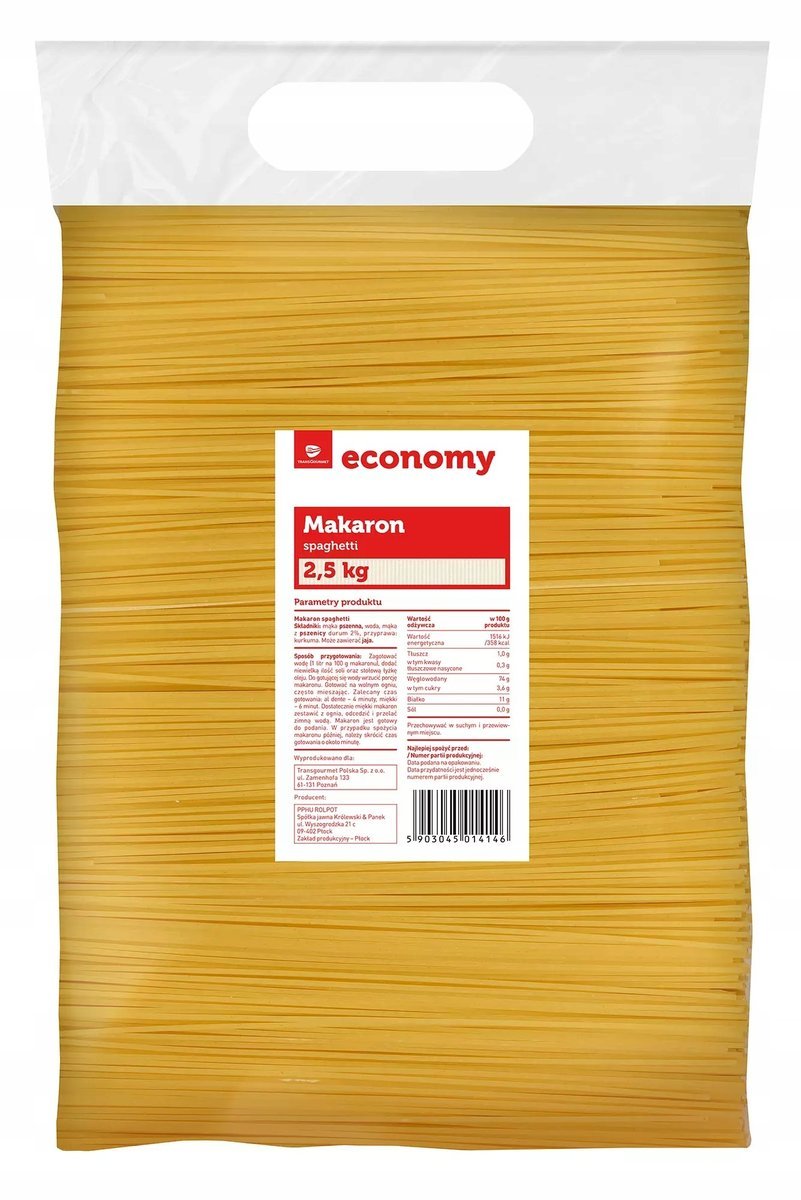 Makaron spaghetti TGE/TOPS 2,5 kg