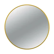 Lustra - BALNEO - Lustro łazienkowe okrągłe Złote CORINA GOLD 60 cm - Lustro ścienne aluminiowa rama - miniaturka - grafika 1
