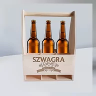 Pozostałe akcesoria barmańskie - Szwagra zapasy na ciężkie czasy - nosidło z grawerem na prezent dla szwagra - miniaturka - grafika 1