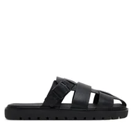 Klapki i japonki męskie - Klapki Calvin Klein Jeans Sq Molded Sandal Fisherman YM0YM01220 Czarny - miniaturka - grafika 1