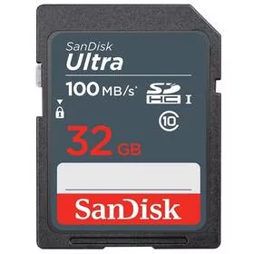 Karta pamięci SanDisk SDHC Ultra 32GB UHS-I U1 (100R/20W) (SDSDUNR-032G-GN3IN) - Karty pamięci - miniaturka - grafika 1