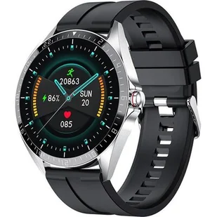 Kumi GW16TS Czarny - Smartwatch - miniaturka - grafika 1