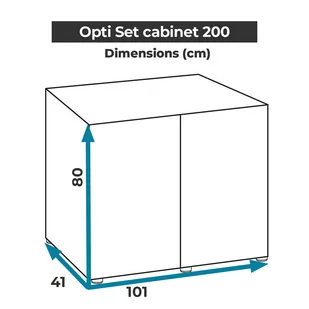 AQUAEL Szafka OPTI SET 200 czarna - Oświetlenie akwarium - miniaturka - grafika 2