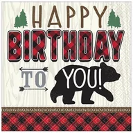 Dekoracje i nakrycia stołu na imprezę - Serwetki Happy Birthday To You 33X33Cm - miniaturka - grafika 1