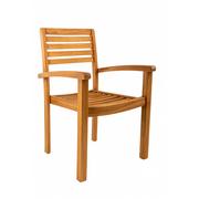 Fotele i krzesła ogrodowe - TAMAN 4 FSC® - fotel ogrodowy z drewna tekowego - (N373) - miniaturka - grafika 1
