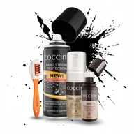 Środki do obuwia i ubrań - Zestaw do Renowacji Butów Czarna Farba Pianka Szczotka Impregnat Strong 230 - miniaturka - grafika 1