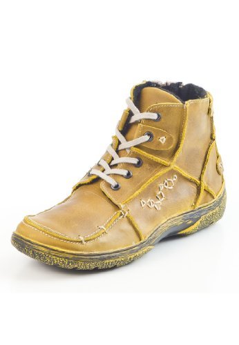 Manitu Damskie kozaki i modne, żółty - ?ó?ty ?ó?ty 6-38 EU