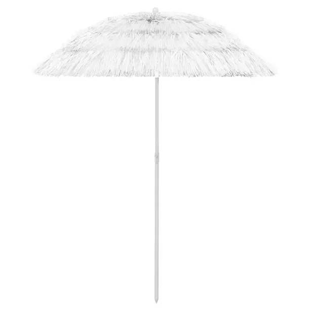 Hawajski parasol plażowy biały 180 cm, średnica 160 cm, poliester