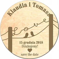 Magnesy - Podziękowanie dla gości ślub, wesele magnes mk7 - miniaturka - grafika 1
