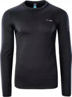 Bluzy sportowe męskie - Elbrus BIELIZNA BLUZA NADIM POLARTEC BLACK L - miniaturka - grafika 1