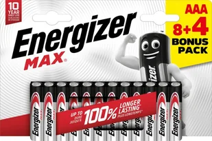 Energizer Energizer LR03/12 Max AAA 8+4 zdarma - Baterie i akcesoria - miniaturka - grafika 1