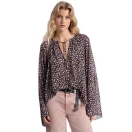 Koszulki i topy damskie - canotte e top donna michael kors - floral v neck top - rosa - miniaturka - grafika 1