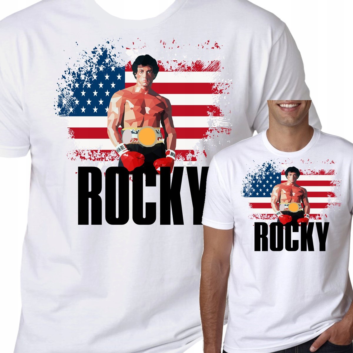 T-Shirt KOSZULKA ROCKY BALBOA STALLONE FILM S 0548
