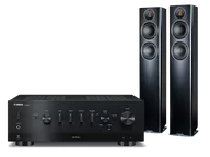 Zestawy stereo - Yamaha R-N800A (czarny) + Carina FS247.4 (czarny) - miniaturka - grafika 1