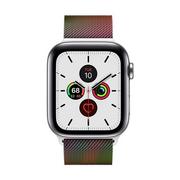 Akcesoria do zegarków - CRONG Pasek ze stali nierdzewnej Milano Steel do Apple Watch 38/40/41 mm (opalizujący) - miniaturka - grafika 1