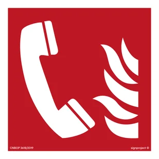 BF006 TELEFON BEZPIECZEŃSTWA, TS - PŁYTA TD FOTOLUMINESCENCYJNA; (100X100MM) - Systemy ekspozycyjne i znaki informacyjne - miniaturka - grafika 1