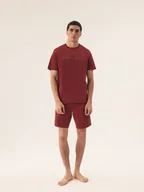 Piżamy damskie - Piżama męska Daft Henderson czerwony L - miniaturka - grafika 1