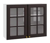 Meble kuchenne - Bristol Witryna Wisząca G2V-90 Szpros Czarny Mat - miniaturka - grafika 1
