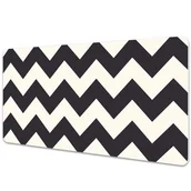 Podkładki na biurko - Mata ochronna na biurko Geometryczne zygzaki 90x45 cm - miniaturka - grafika 1