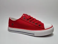 Trampki damskie - Damskie Trampki Big Star DD274339 Czerwone 39 - miniaturka - grafika 1
