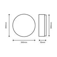 Lampy sufitowe - Philips Moire sufitowa LED okrągła 4 000 K biała - miniaturka - grafika 1