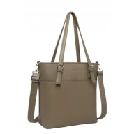 Torebki damskie - Pojemna Shopperka Torebka Damska Beżowa LUIGISANTO HS66778 Taupe - miniaturka - grafika 1