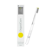 Szczoteczki do zębów - Biodegradowalna szczoteczka do zębów OrganiCare z ochroną antybakteryjną - Żółta - miniaturka - grafika 1