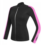 Kurtki rowerowe - Damska koszulka rowerowa zeroRH+ Spirit LS FZ BLACK-DEEP PINK - M - miniaturka - grafika 1