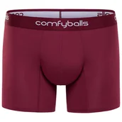 Majtki męskie - COMFYBALLS Bokserki do biegania LONG PERFORMANCE maroon - miniaturka - grafika 1
