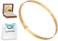 Bransoletki - Rodium Złota bransoletka 585 sztywna prezent grawer RD-53851 - miniaturka - grafika 1