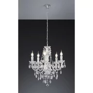 Lampy sufitowe - Trio Leuchten Klasyczny okrągły żyrandol przezroczysty - Luster - miniaturka - grafika 1