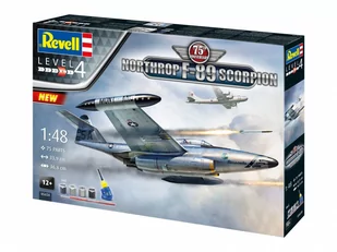 Revell, Zestaw upominkowy 75th Anniversary Northrop F-89 Scorpion F 1/48 - Modele do sklejania - miniaturka - grafika 1