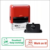 Pieczątki - Piecz��tki motywuj��ce dla nauczycieli PO ANGIELSKU, oceny- ZESTAW 2szt! - miniaturka - grafika 1