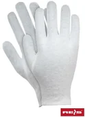 Rękawice robocze - RĘKAWICE TECHNICZNE BAWEŁNIANE RWKB; BIAŁE (08) - miniaturka - grafika 1