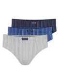 Majtki damskie - Majtki męskie slipy Classic Henderson 3-pak granatowy, niebieski, jasnoszary XL - Esotiq&Henderson - miniaturka - grafika 1